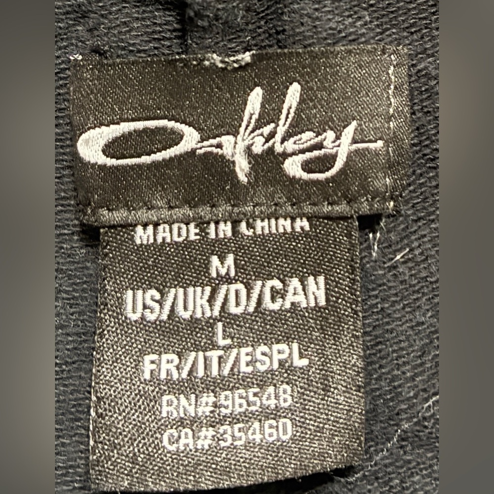 Oakley Black Athletic Sweat Shorts Women’s Medium Drawstring Cotton Blend - Picture 7 of 8